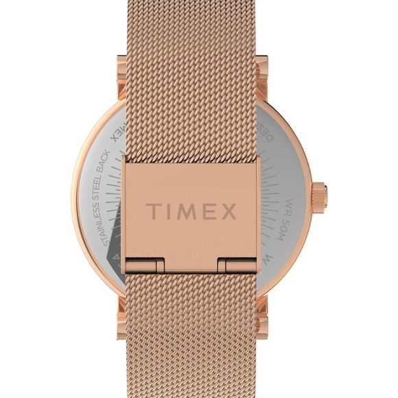 Timex Rose Gold Mesh Watch with Sparkling Dial - Picture 2 of 7